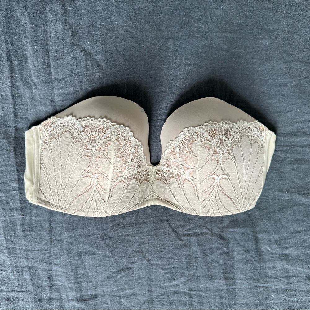 Cream Lace Bandeau Intimates